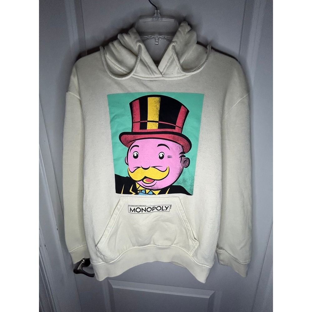 Vintage Y2k Monopoly Board‎ Game Double Sided Money Hoodie